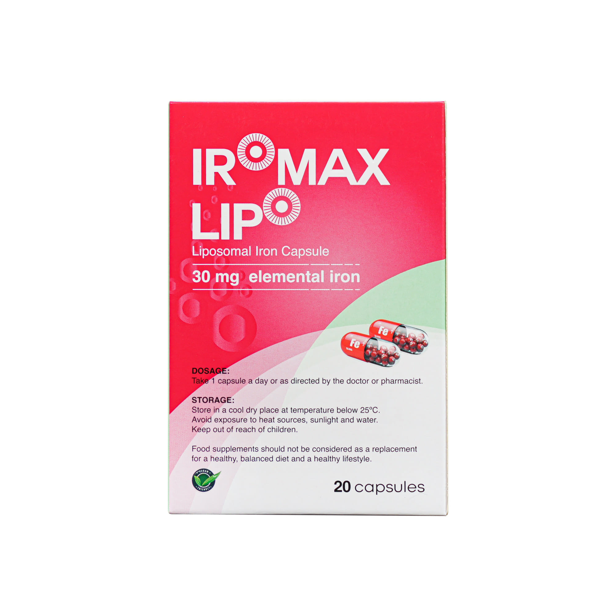 lipo fe+c elemental iron dose Buy Iromax Lipo 30 Mg Caps 20 s Online in UAE