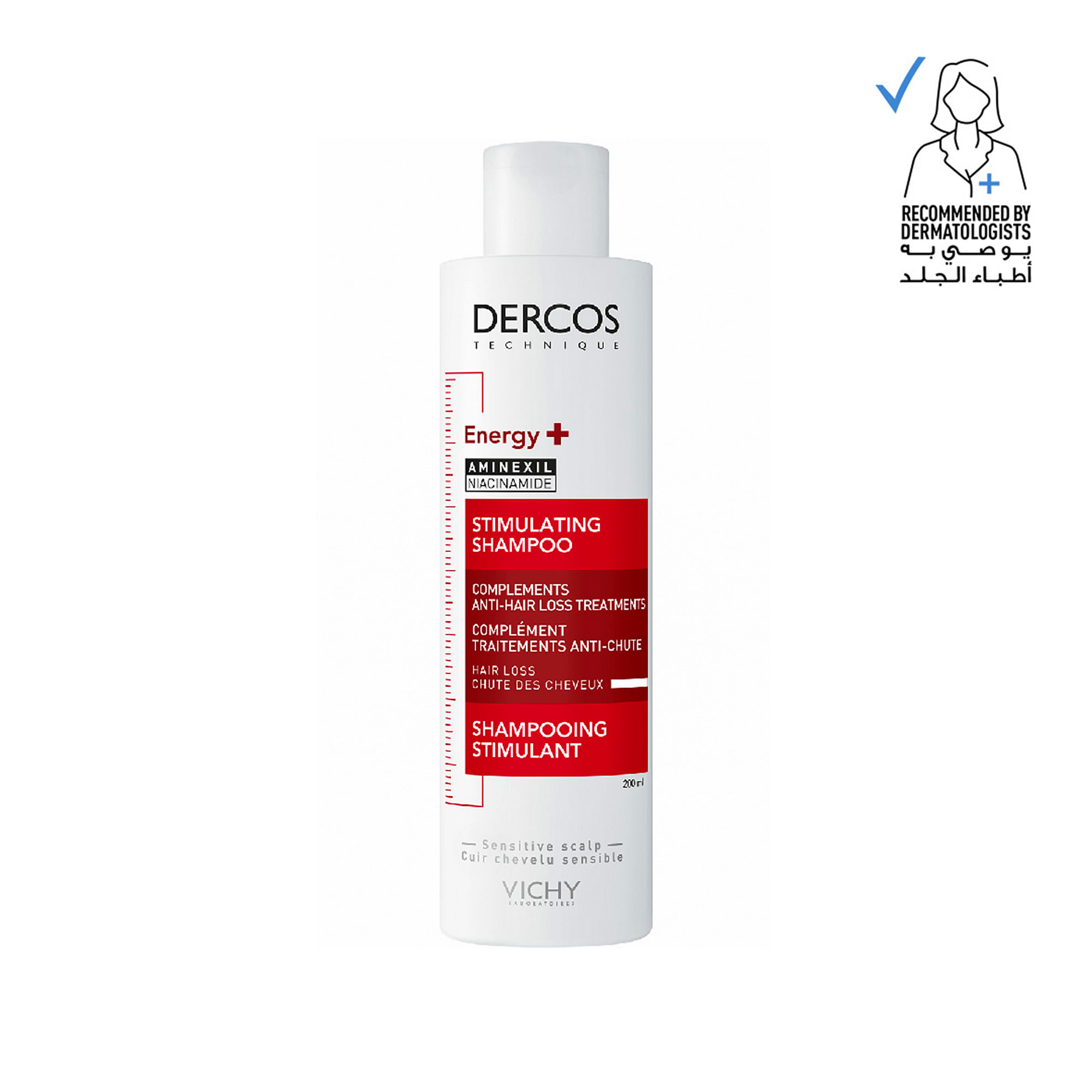 Buy Vichy Dercos Shampoo Hair Loss 200 Ml Online in UAE | Al