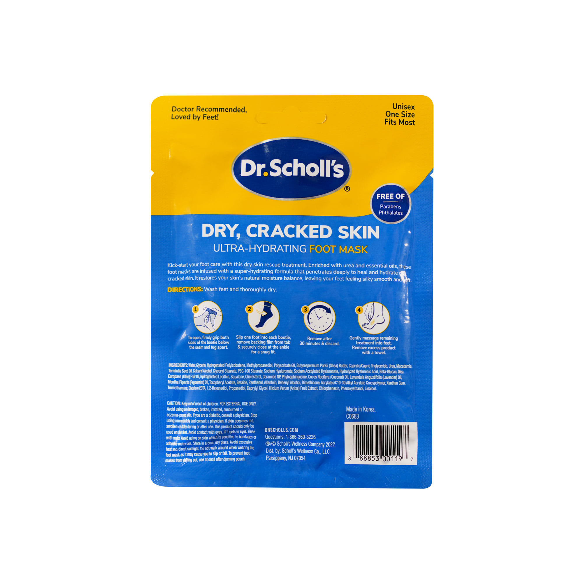Buy Dr Scholls Dry Cracked Skin Ultra Hydrating Foot Mask Slip-On