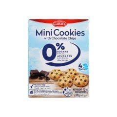 Digesta Mini Chocolate Chip Cookie Zero % Sugars Added 120 G
