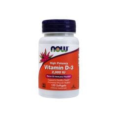Now Vitamin D3 2000 Iu Softgels 120 S