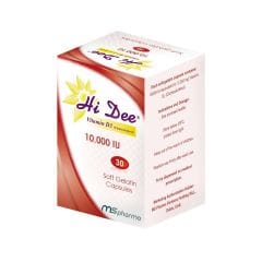 Hi Dee Vitamin D3 10000 Iu Softgels 30 S