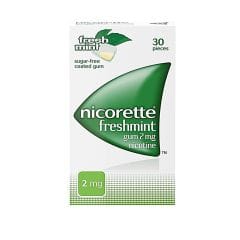 Nicorette 2 Mg Freshmint Gum 30 S