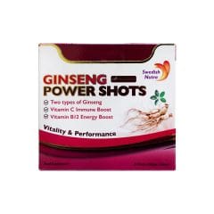 Swedish Nutra Ginseng Power Shots Ginger 25 Ml X 20 S