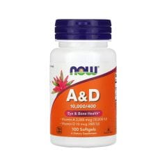 Now A & D 10000 IU / 400 IU Softgels 100 s