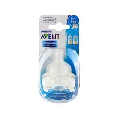 Philips Avent Anti Colic Silicone Teat 3 M+ Medium Flow 2 s SCF633 / 27