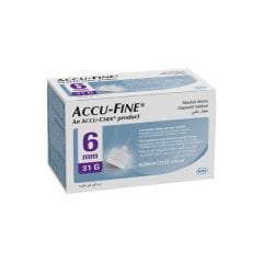 Accu-Fine Pen Needles 6 Mm 31 G 100 S