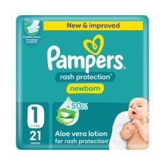 Pampers 1 Taped Rash Protection New Born 21 s