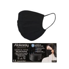 Alokozay Medical Face Mask Black 50 s