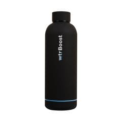Wtr Boost Insulated Stainless Steel Matt Black Bottle 500 ml