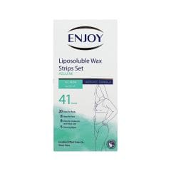ENJOY Liposuble Face Wax Strips Set Azulene All Skin 41 S
