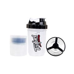 Shaker 3 In 1 Bottle - Black