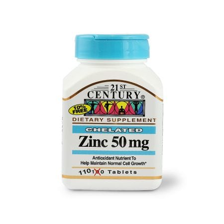 21 St Century Chelated Zinc 50 Mg 100 S