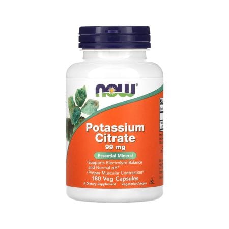 Now Potassium Citrate 99 Mg Veg Cap 180 S