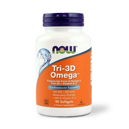 Now Tri-3D Omega Softgels 90 S