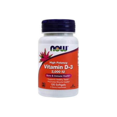 Now Vitamin D3 2000 Iu Softgels 120 S