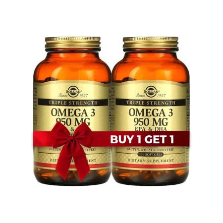 Solgar Omega 3 950 Mg Cap 100 S 1 + 1 Free