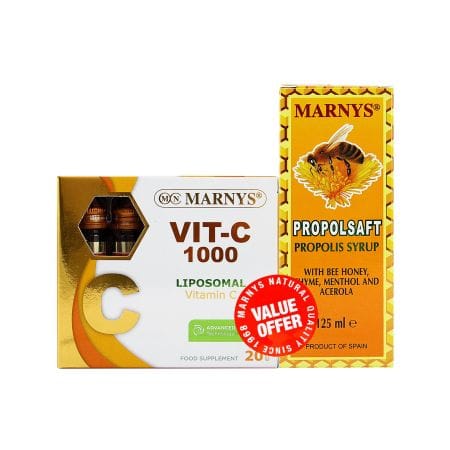 Marnys Vit C 1000 Mg Liposomal 20 S + Propolsaft Syp Free