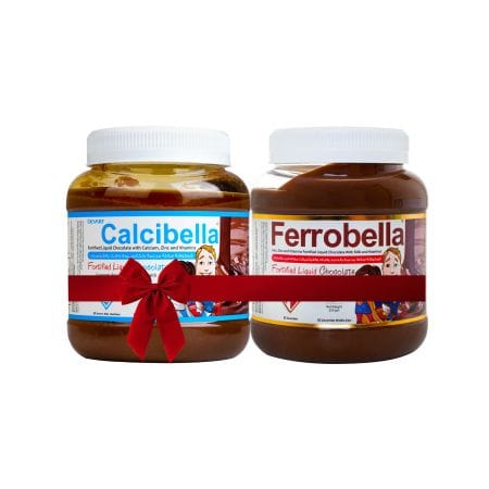 Calcibella Fortified Liquid Chocolate 350 G + Ferrobella Fortified Liquid Chocolate 350 G Offer