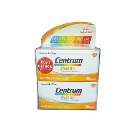 Centrum Energy Tabs 90 S 1 + 1 50% Off