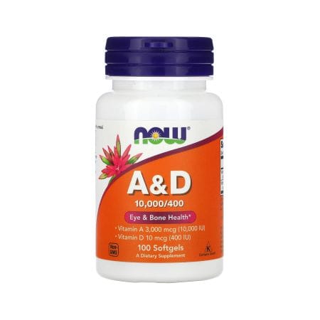 Now A & D 10000 IU / 400 IU Softgels 100 s