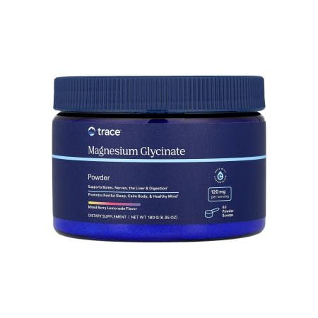 Trace Magnesium Glycinate 120 Mg Mixed Berry Lemonade Powder 180 G