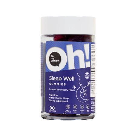 Oh My Oh Sleep Well Melatonin Strawberry Flavor Gummies 90 S