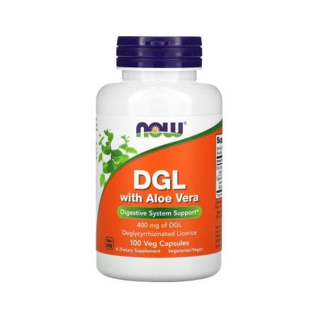 Now DGL With Aloe Vera 100 Caps