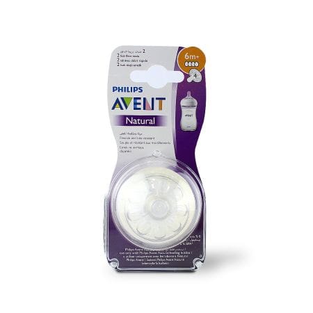 Philips Avent Silicone Teat Natural 6 M+ 2 s SCF044-27