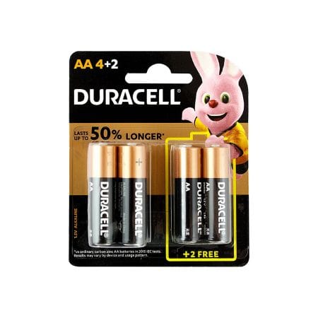 Duracell Battery Aa 4 + 2 S