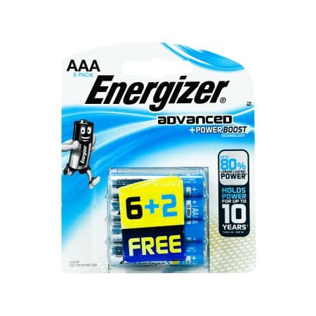 Energizer Battery Advanced Aaa 6+2 S