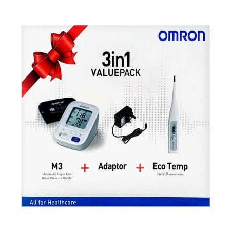 Omron B. P. Monitor M3 + Adapter + Thermometer