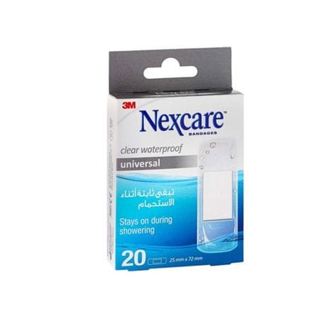 Nexcare Plaster Clear Waterproof One Size 20 S