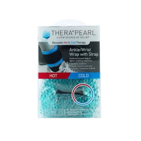 Thera Pearl Hot Cold Ankle/Wirst Wrap With Strap