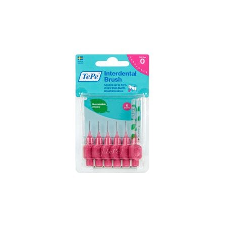 Tepe Interdental Brush Pink Size 0 ( 0.4 Mm ) 6 S 137610
