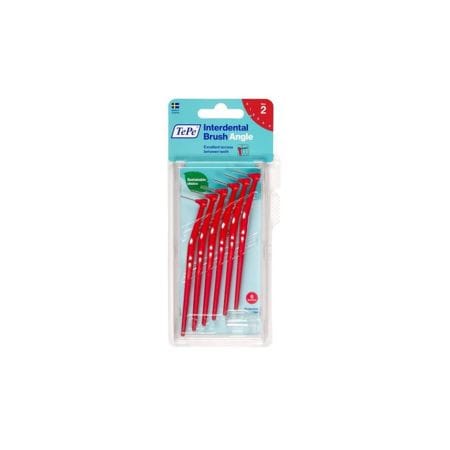 Tepe Angle Interdental Brush Red Size 2 ( 0.5 Mm ) 6 S 154630