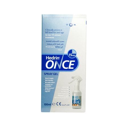 Hedrin Once Lice Spray Gel 100 Ml