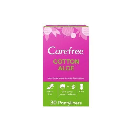 Carefree Cotton Feel Aloe Pantyliners 30 S