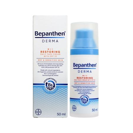 Bepanthen Derma Restoring Daily Face Cream Spf 25 50 Ml