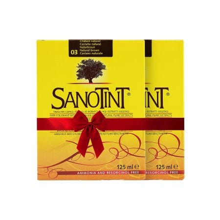 Sanotint Natural Hair Dye / 3 Natural Brown 1 + 1 50 % Offer