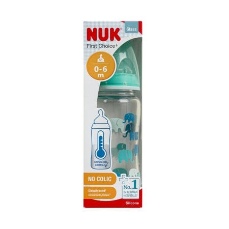 Nuk F. C. + Feeding Glass Bottle Anti Colic 0-6 M 240 Ml 745.121