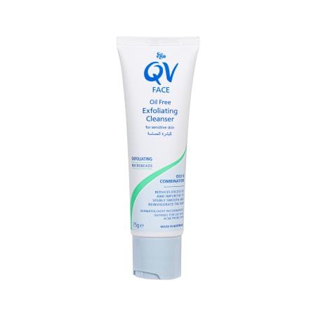 Qv Face Oil Free Exfoliating Cleanser 75 G