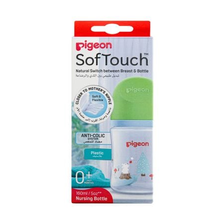 Pigeon Softouch Bottle Plastic 0+ 160 Ml 81228 Green
