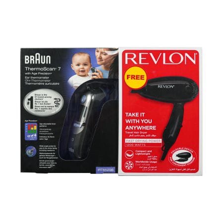 Braun Thermoscan Irt 6520 B + Revlon Fast Drying Power Free