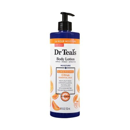 Dr Teals Body Lotion Glow & Radiance Citrus 532 Ml