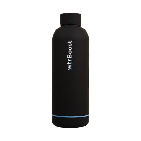 Wtr Boost Insulated Stainless Steel Matt Black Bottle 500 ml