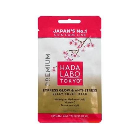 Hada Labo Tokyo Express Glow & Anti Stress Jelly Sheet Mask 23 Ml