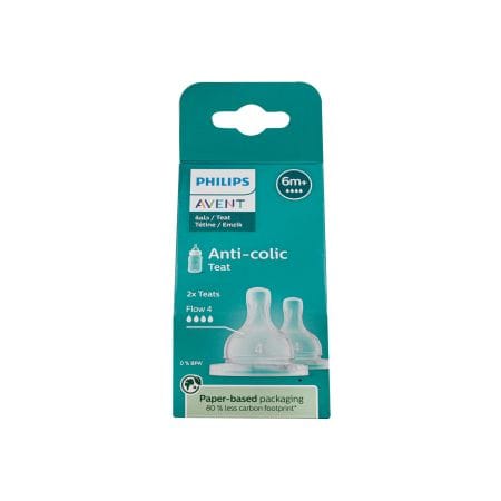 Philips Avent Anti Colic Silicone Teat 6 M+ Fast 2 S SCY764 / 02