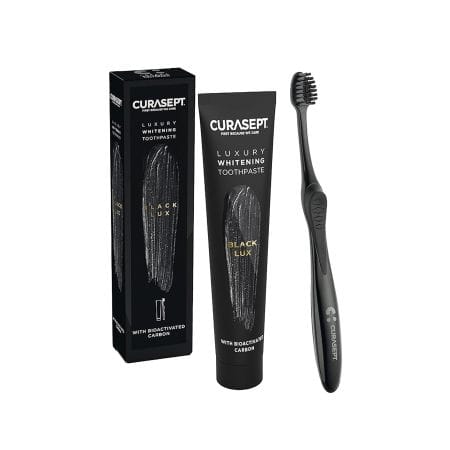 Curasept T. P. Luxury Whitening Black Lux 75 Ml + T. B.