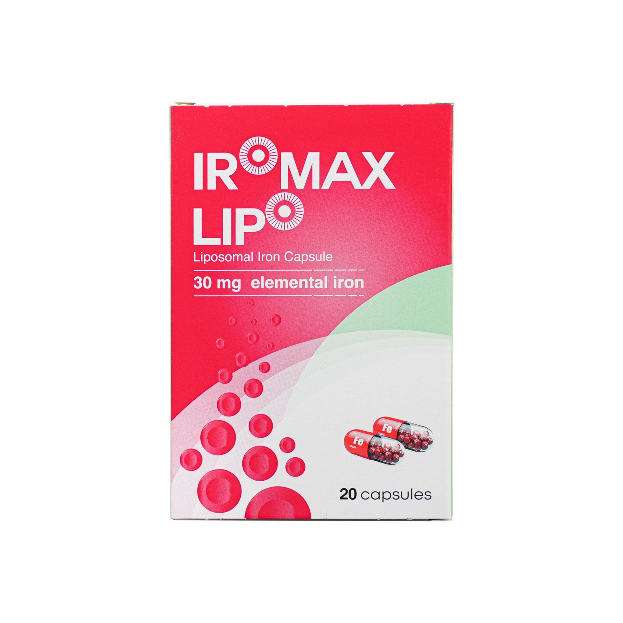 Buy Iromax Lipo 30 Mg Caps 20 s Online in UAE